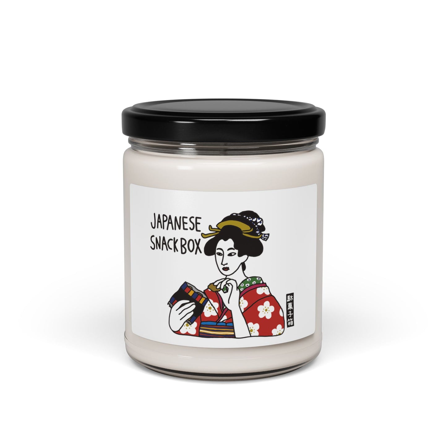 Japanese snack box kimono lady Scented Soy Candle, 9oz