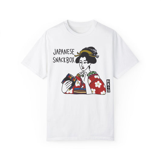 Japanese snack box kimono lady Unisex Garment-Dyed T-shirt