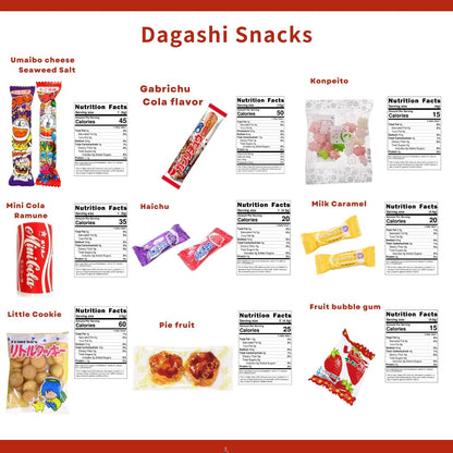 JAPANESE SNACK "DAGASHI" BOX 30piece